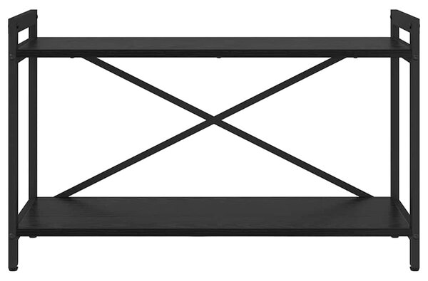 Könyvespolc Fekete tölgy 80 x 30 x 50 cm Faanyag