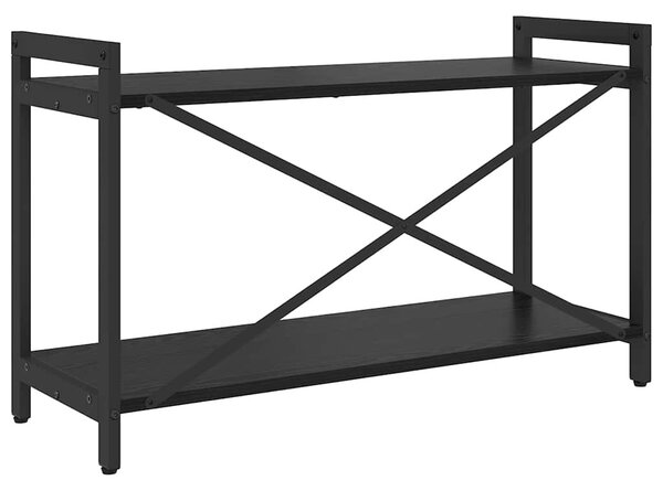 Könyvespolc Fekete tölgy 80 x 30 x 50 cm Faanyag