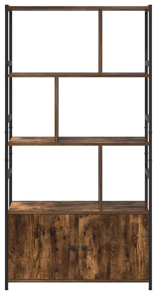 Könyvespolc 80 x 30 x 155,5 cm Szerelt Fa Füstölt tölgy