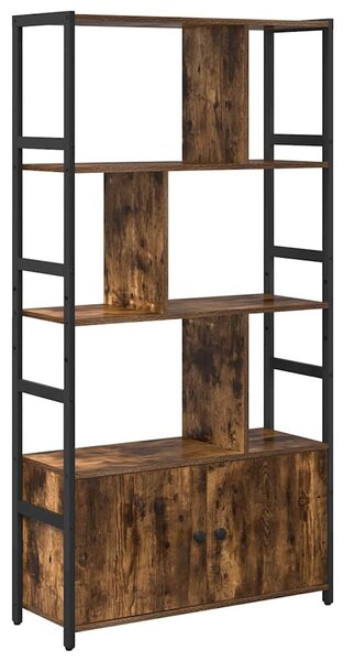 Könyvespolc 80 x 30 x 155,5 cm Szerelt Fa Füstölt tölgy