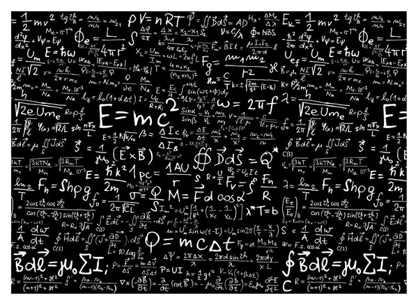 Kép - Matematika (üvegen) (70x50 cm)