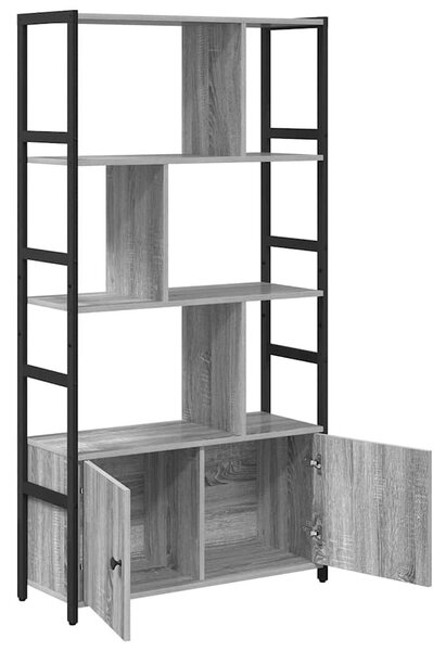 Könyvespolc Szürke sonoma 80 x 30 x 155.5 cm Faanyag