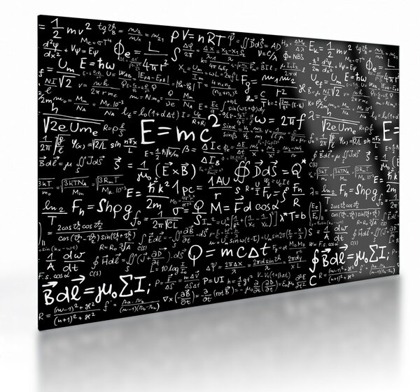 Kép - Matematika (üvegen) (70x50 cm)