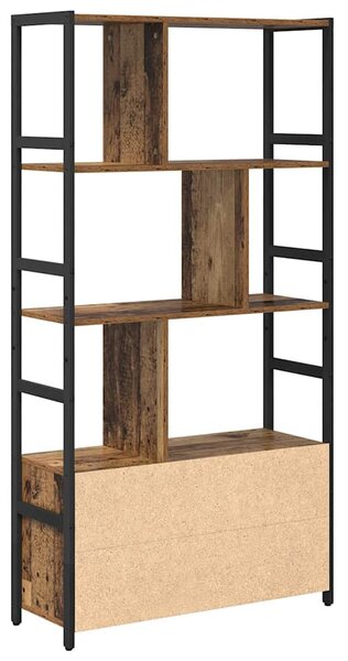 Könyvespolc Régi fa 80 x 30 x 155.5 cm Faanyag