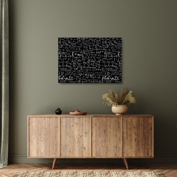 Kép - Matematika (üvegen) (70x50 cm)