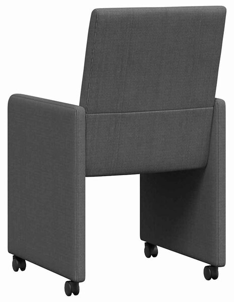 Kerekes Étkező Székek 2 pcs Sötétszürke 57 x 66 x 94 cm