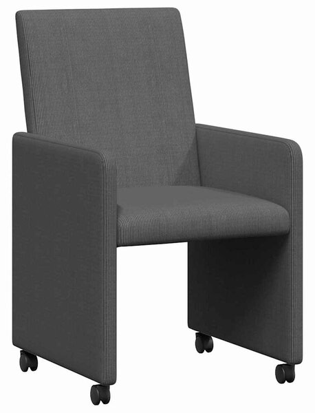 Kerekes Étkező Székek 2 pcs Sötétszürke 57 x 66 x 94 cm