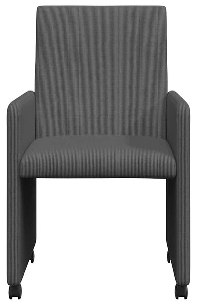 Kerekes Étkező Székek 2 pcs Sötétszürke 57 x 66 x 94 cm