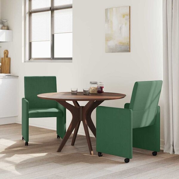 Kerekes Étkező Székek 2 pcs Szürke zöld 57 x 66 x 94 cm