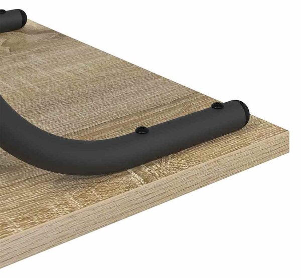 Konzolasztal polcokkal sonoma tölgy 101 x 35 x 80.5 cm Faanyag