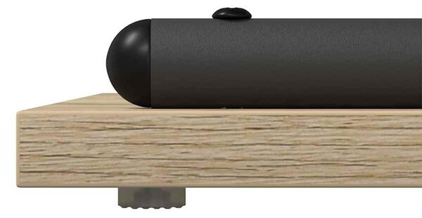 Konzolasztal polcokkal sonoma tölgy 101 x 35 x 80.5 cm Faanyag