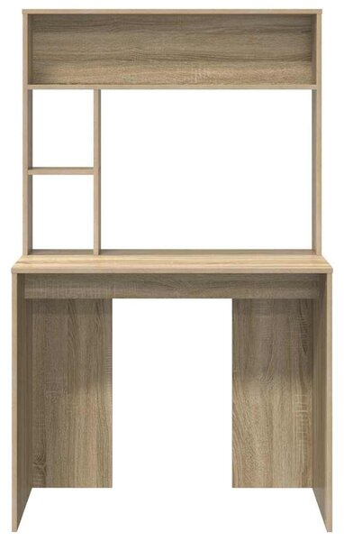 Asztal polcokkal sonoma tölgy 91 x 50 x 149 cm Faanyag