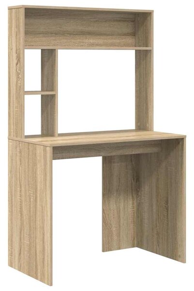 Asztal polcokkal sonoma tölgy 91 x 50 x 149 cm Faanyag