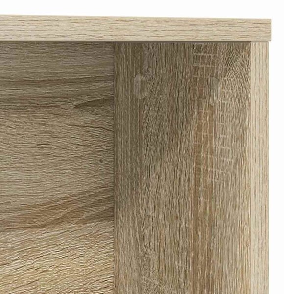 Asztal polcokkal sonoma tölgy 91 x 50 x 149 cm Faanyag