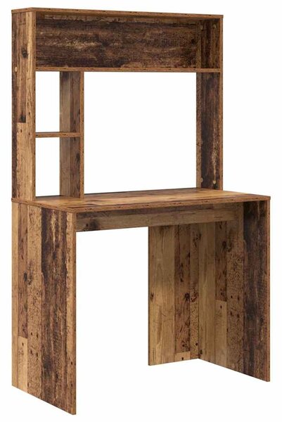 Asztal polcokkal tárolóval Régi fa 91 x 50 x 149 cm Faanyag