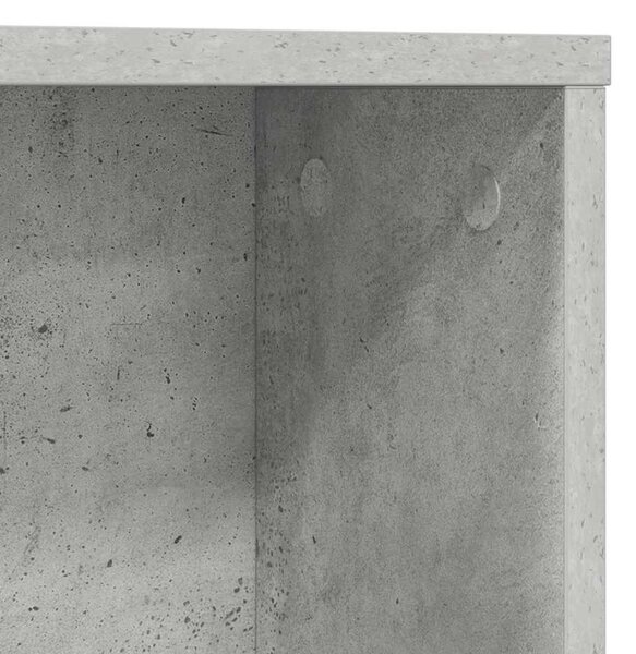 Asztal polcokkal Beton szürke 91 x 50 x 149 cm Faanyag