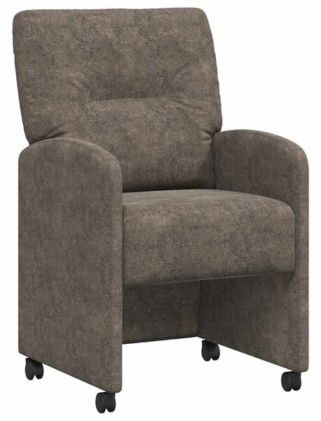 Kerekes Étkező Székek 2 pcs Sötétszürke 57 x 67 x 95 cm