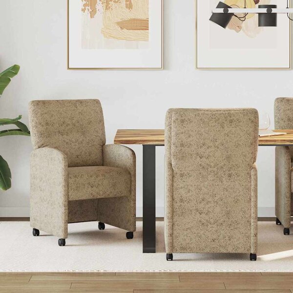 Kerekes Étkező Székek 2 pcs Világosszürke 57 x 67 x 95 cm