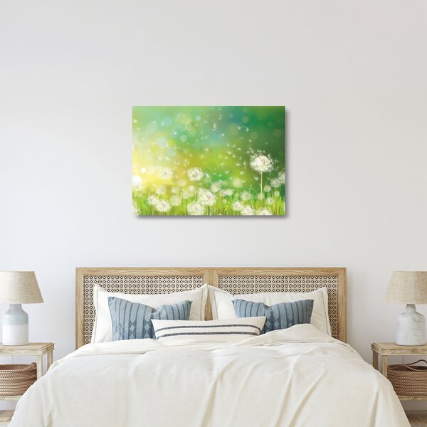 Kép - Virágozatlan pitypang (üvegen) (70x50 cm)