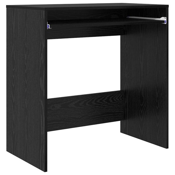 Asztal polcokkal Musta tammi 77.5 x 43 x 79 cm Faanyag