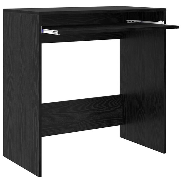 Asztal polcokkal Musta tammi 77.5 x 43 x 79 cm Faanyag