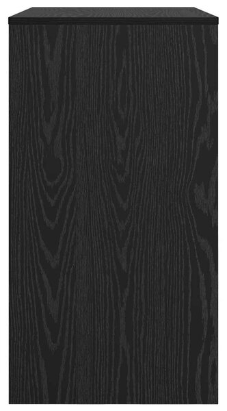 Asztal polcokkal Musta tammi 77.5 x 43 x 79 cm Faanyag