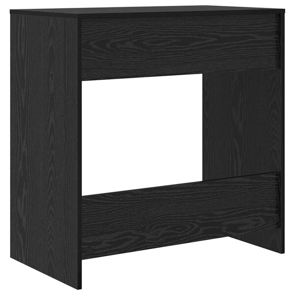Asztal polcokkal Musta tammi 77.5 x 43 x 79 cm Faanyag