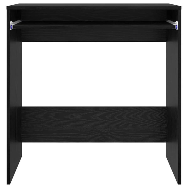 Asztal polcokkal Musta tammi 77.5 x 43 x 79 cm Faanyag