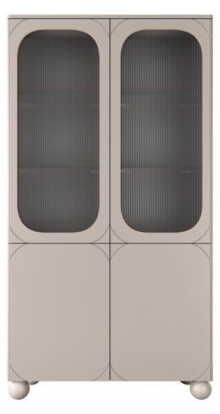 Sonatia II kétajtós vitrin 100 cm - kasmír