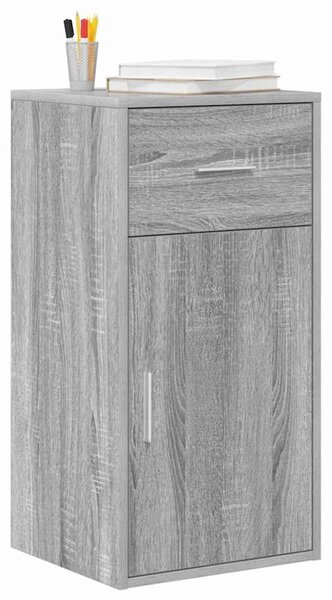 Oldalszekrény fiókkal Szürke sonoma 38 x 34,5 x 75 cm Faanyag