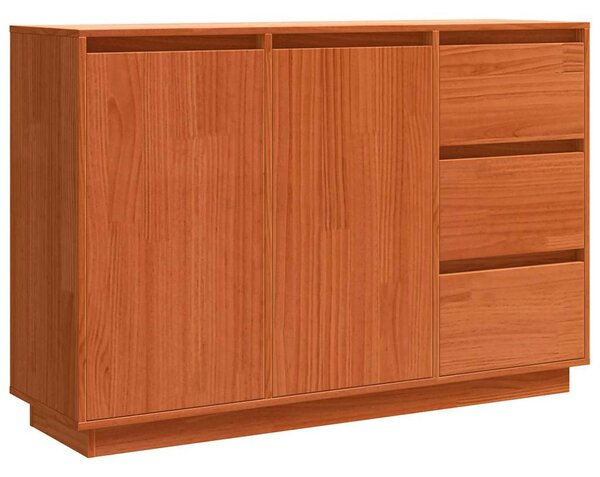 Széf fiókkal Barna 111 x 34 x 75 cm Tömör fenyőfa