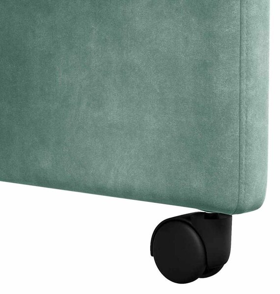Kerekes Étkező Székek 2 pcs tengerzöld 58 x 67 x 97 cm Bársony