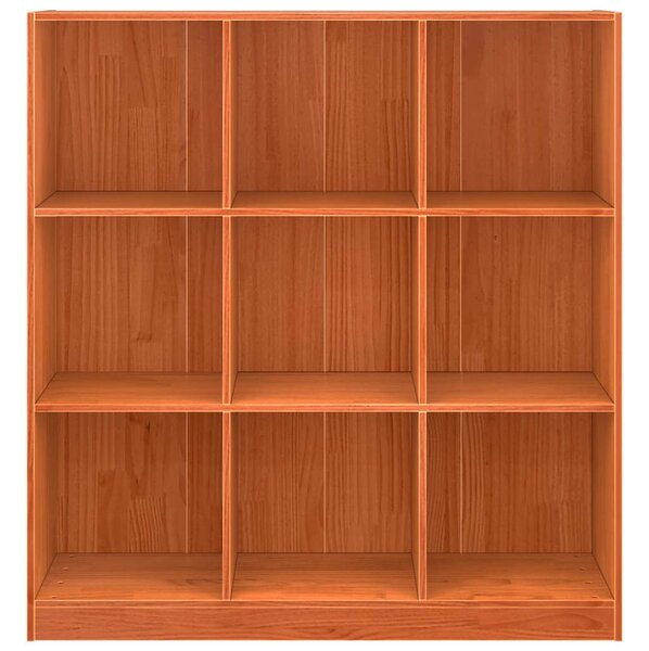 Könyvespolc Faggyú barna 104 x 33 x 110 cm Tömör fenyőfa