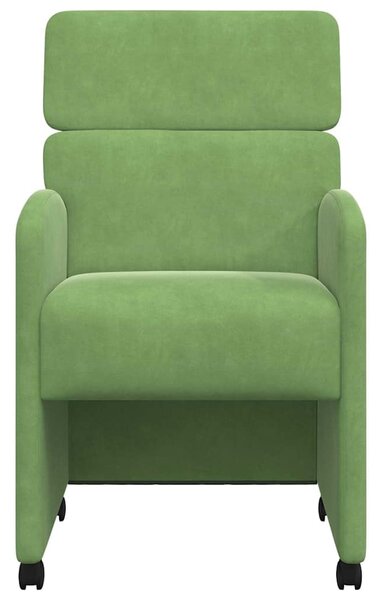 Kerekes Étkező Székek 2 pcs Világos zöld 58 x 65 x 98 cm