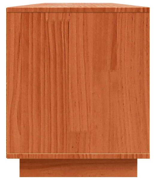 TV szekrény Barna 156 x 37 x 45 cm Tömör fenyőfa