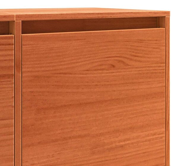 TV szekrény Barna 156 x 37 x 45 cm Tömör fenyőfa