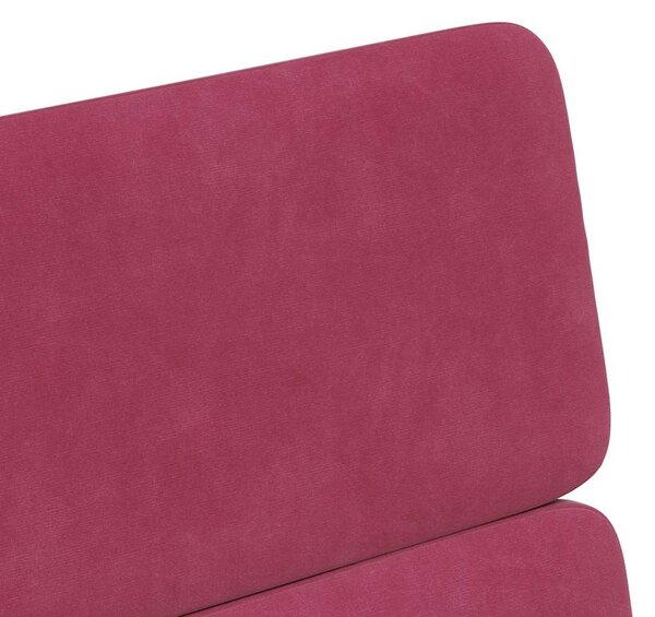 Kerekes Étkező Székek 2 pcs bordó 58 x 65 x 98 cm Bársony