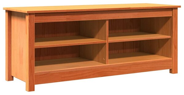 Tárolópad Faggyú barna 110 x 38 x 45,5 cm Tömör fenyőfa