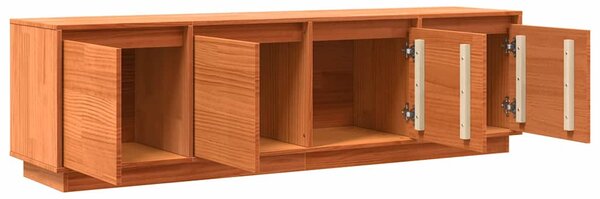 TV szekrény Barna 156 x 37 x 45 cm Tömör fenyőfa
