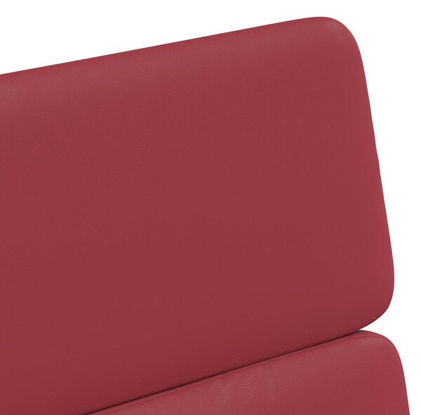Kerekes Étkező Székek 2 pcs bordó 58 x 65 x 98 cm Műbőr