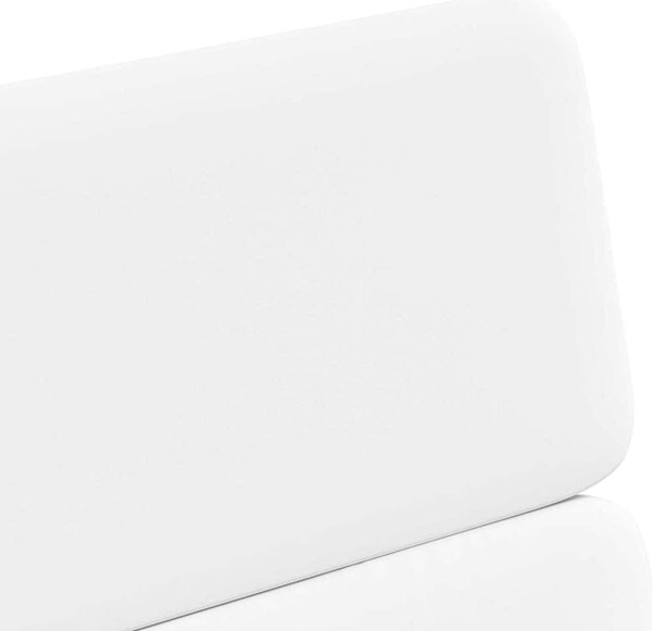 Kerekes Étkező Székek 2 pcs Fehér 58 x 65 x 98 cm Műbőr
