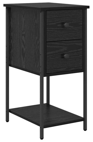 Éjjeliszekrény 2 db Musta tammi 32 x 42 x 70 cm Szerelt fa