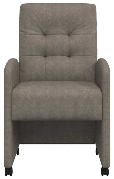 Kerekes Étkező Székek 2 pcs Szürke 58 x 67 x 97 cm Műbőr