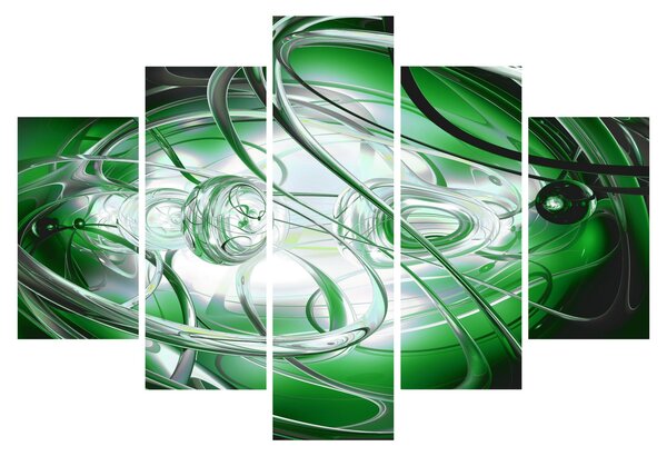 Zöld absztrakt kép (150x105 cm)