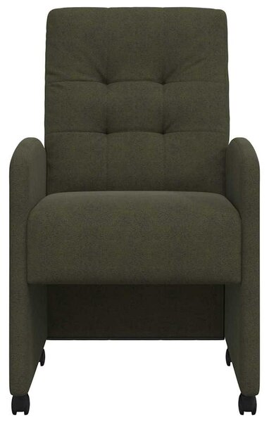 Kerekes Étkező Székek 2 pcs Katonai zöld 58 x 67 x 97 cm