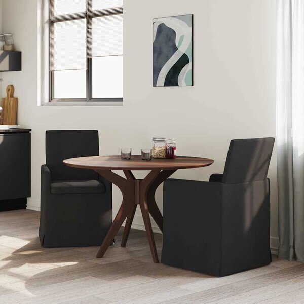 Étkező Székek 2 pcs Fekete 57 x 67 x 95 cm szövet