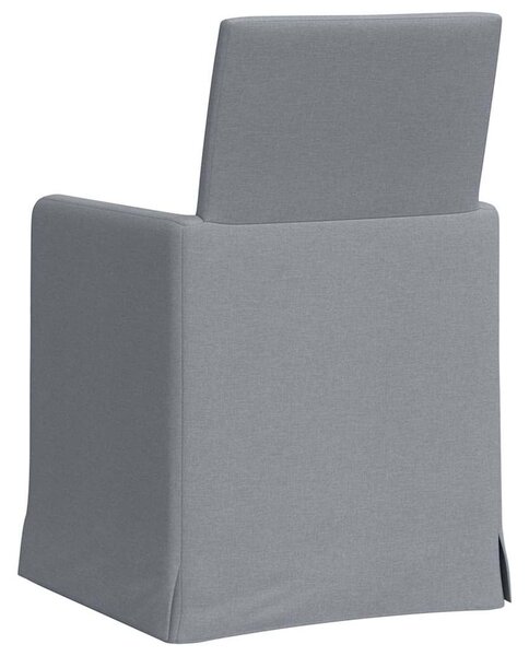 Étkező Székek 2 pcs Világosszürke 57 x 67 x 95 cm szövet