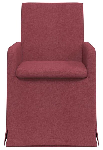 Étkező Székek 2 pcs bordó 57 x 67 x 95 cm szövet