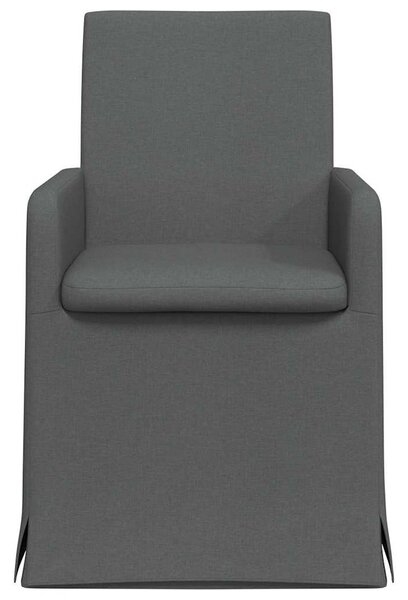 Étkező Székek 2 pcs Sötétszürke 57 x 67 x 95 cm szövet