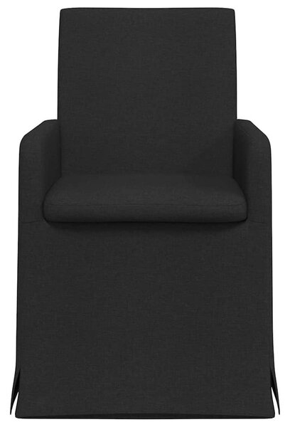 Étkező Székek 2 pcs Fekete 57 x 67 x 95 cm szövet
